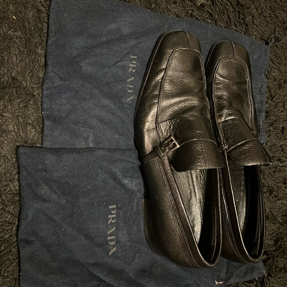 Vintage Prada Dress Shoes with original dust bags.